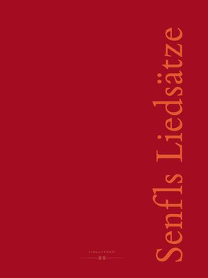 cover image of Senfls Liedsätze